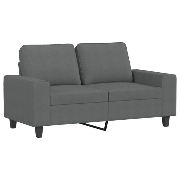 vidaXL 4 Piece Sofa Set Dark Grey Fabric