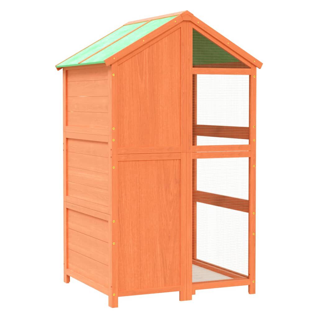 vidaXL Bird House Brown 97x81x152 cm Solid Wood Pine