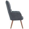 vidaXL Relaxing Chair Dark Grey Velvet