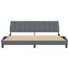 vidaXL Bed Frame without Mattress "Hanko" Dark Grey 193x203 cm Velvet