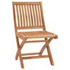 vidaXL Garden Chairs 2 pcs with Cream White Cushions Solid Teak Wood