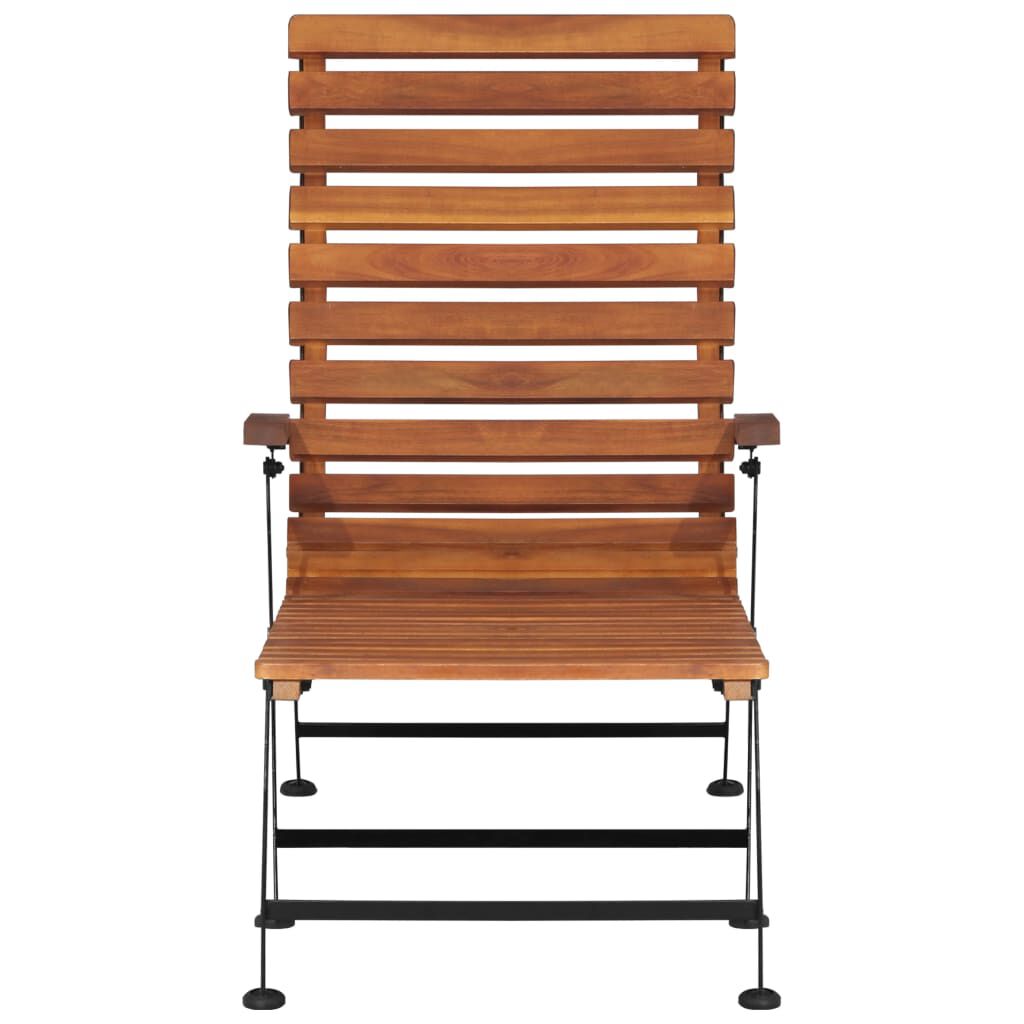 vidaXL Outdoor Deck Chair Solid Wood Acacia