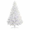 vidaXL Artificial Half Pre-lit Christmas Tree with Stand White 210 cm PVC