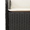 vidaXL 7 Piece Garden Dining Set with Cushions Beige Poly Rattan