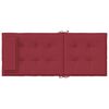vidaXL Highback Chair Cushions 2 pcs Wine Red Oxford Fabric