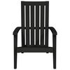 vidaXL Garden Adirondack Chair Black Polypropylene