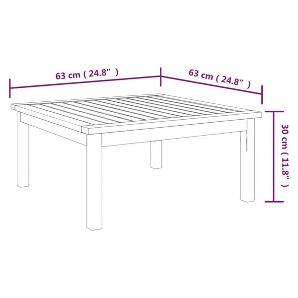 vidaXL 10 Piece Garden Lounge Set with Cushions Cream Solid Acacia Wood