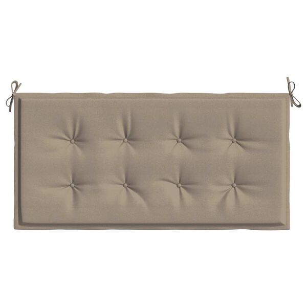vidaXL Garden Bench Cushion Taupe 120x50x4 cm Oxford Fabric