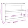 vidaXL Book Cabinet/Room Divider White 100x30x72 cm