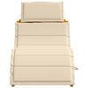vidaXL Sun lounger 2 pcs Beige 184 x 55 x 64cm Solid Acacia wood
