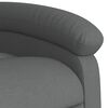 vidaXL Electric Massage Recliner Chair Dark Grey Fabric