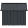vidaXL Dog House Anthracite 116.5x103x81.5 cm Galvanised Steel
