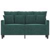 vidaXL 2-Seater Sofa Dark Green 120 cm Velvet