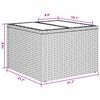 vidaXL Garden Sofa Set 9 pcs Grey Poly rattan
