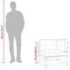 vidaXL Garden Corner Sofa with Grey Cushions Solid Wood Pine