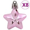 vidaXL 111 Piece Christmas Bauble Set Pink Polystyrene