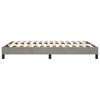 vidaXL Box Spring Bed Frame Light Grey Queen Velvet (US Only)