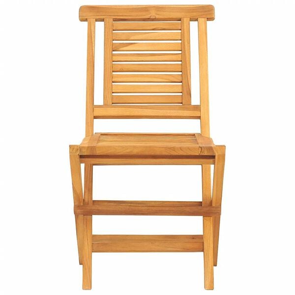 vidaXL Folding Garden Chairs 2 pcs 47x63x90 cm Solid Wood Teak