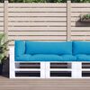 vidaXL Pallet Cushions 3 pcs Blue Fabric
