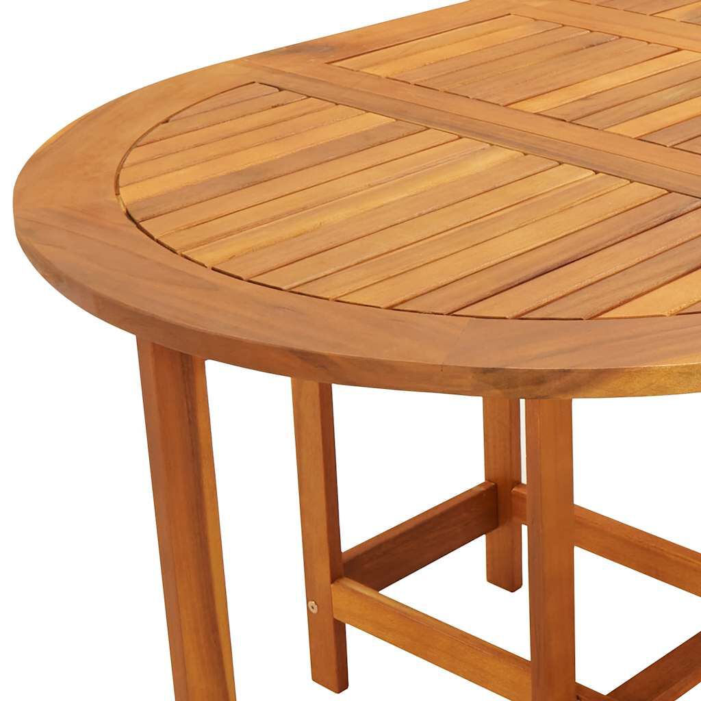vidaXL Garden Table 130x90x72 cm Solid Acacia Wood