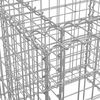 vidaXL Gabion Basket Silver 70x70x65 cm Galvanised Iron