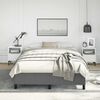 vidaXL Bed Frame without Mattress Dark Grey 137x187 cm Double Fabric