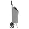 vidaXL Shopping Trolley Folding Grey 35 x 28 x 92 cm Oxford fabric