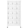 vidaXL Locker Cabinet Light Grey 90x40x180 cm Steel