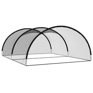 vidaXL Baseball Batting Cage Net Black 500x400x250 cm Polyester