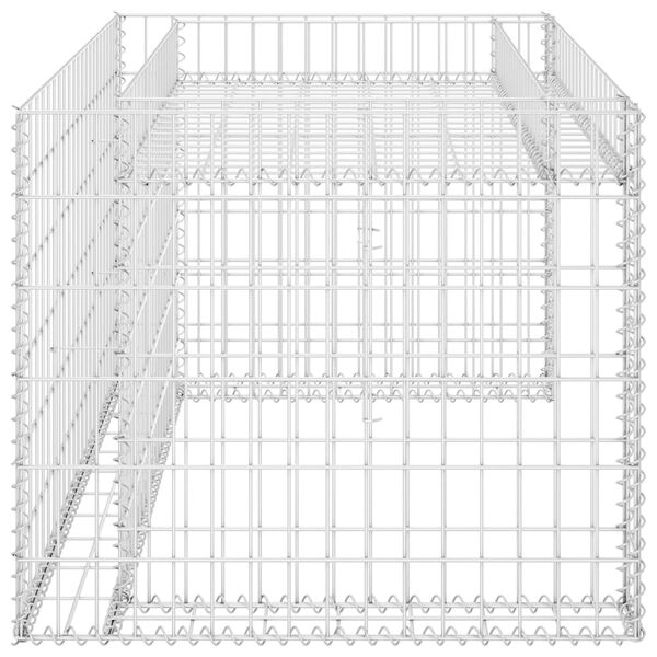 vidaXL Lawn Mower Garage with Raised Bed 110x80x60 cm Steel Wire