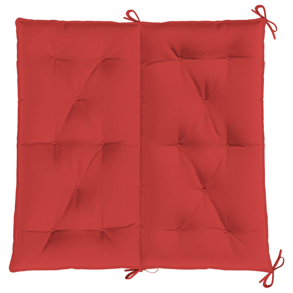 vidaXL Garden Bench Cushion Red 100x(50+50)x7cm Oxford Fabric