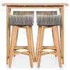 vidaXL 5 Piece Outdoor Dining Set Solid Acacia Wood