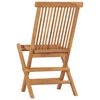 vidaXL Folding Garden Chairs 8 pcs Solid Teak Wood