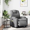 vidaXL Electric Massage Recliner Chair Grey Faux Leather