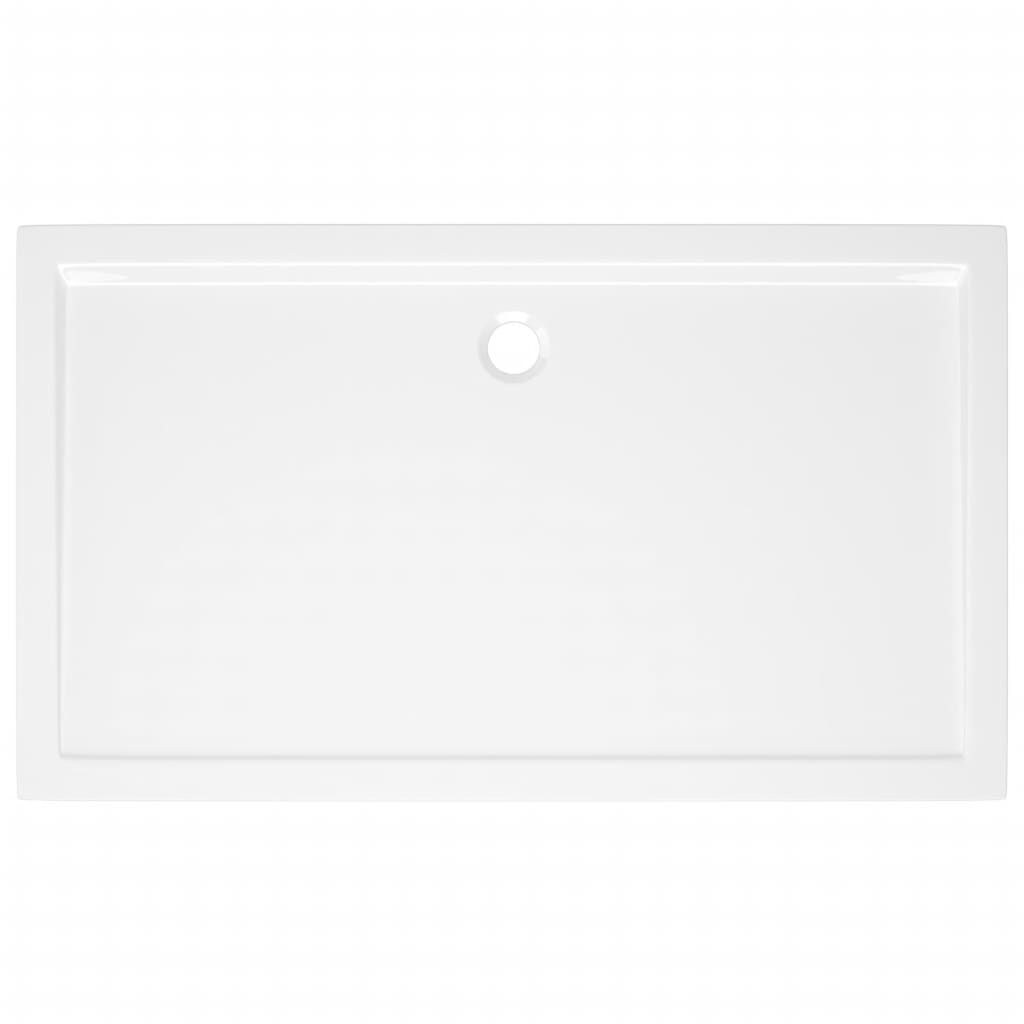 vidaXL Rectangular ABS Shower Base Tray White 70x120 cm