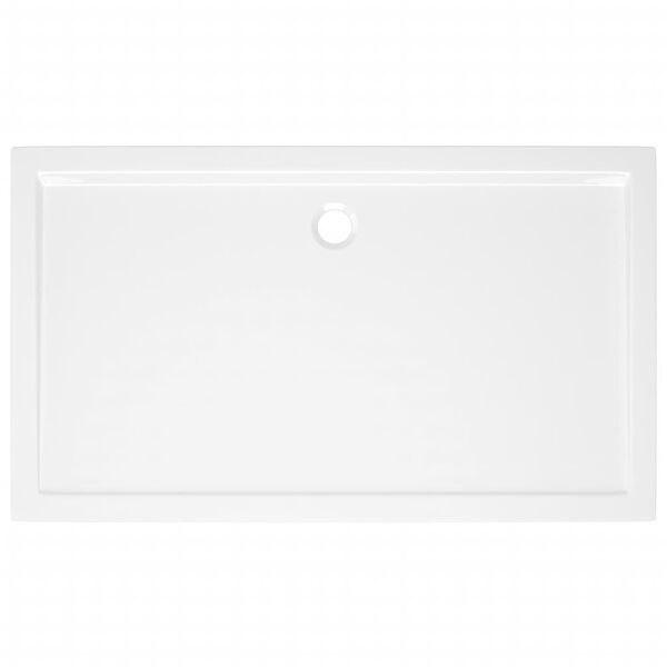 vidaXL Rectangular ABS Shower Base Tray White 70x120 cm