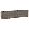 vidaXL Garden Storage Box Grey 220x50x58 cm Poly Rattan
