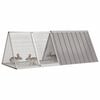 vidaXL Rabbit Cage Grey 201.5x80.5x71 cm Galvanised Steel