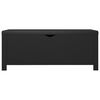 vidaXL Storage Box with Cushion Black 105x40x45 cm