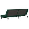 vidaXL 2-Seater Sofa Bed Dark Green Velvet