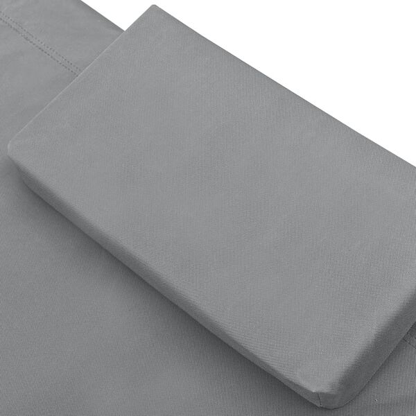 vidaXL Outdoor Lounge Bed Fabric Anthracite