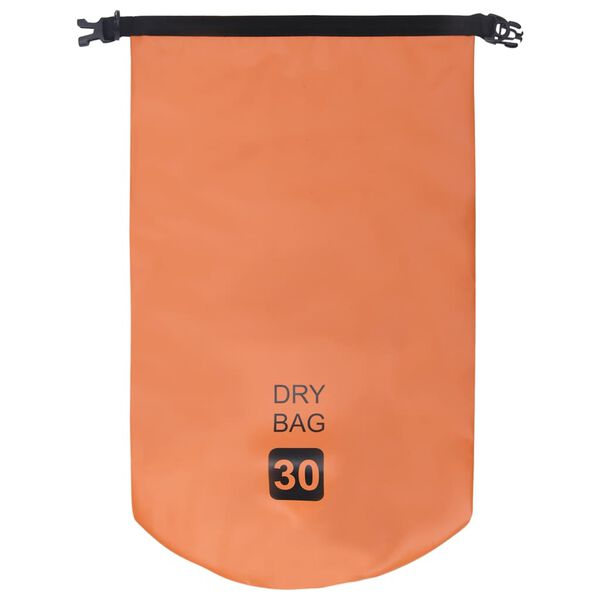 vidaXL Dry Bag Orange 30 L PVC