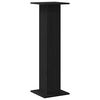vidaXL Speaker Stands 2 pcs Black Oak 30 x 30 x 95 cm Engineered Wood