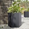 vidaXL Garden Planter Anthracite Hexagon 46x40x45 cm Steel