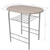 vidaXL Breakfast Bar Set MDF