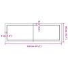 vidaXL Wall Shelf Light Brown 120x40x(2-4) cm Treated Solid Wood Oak