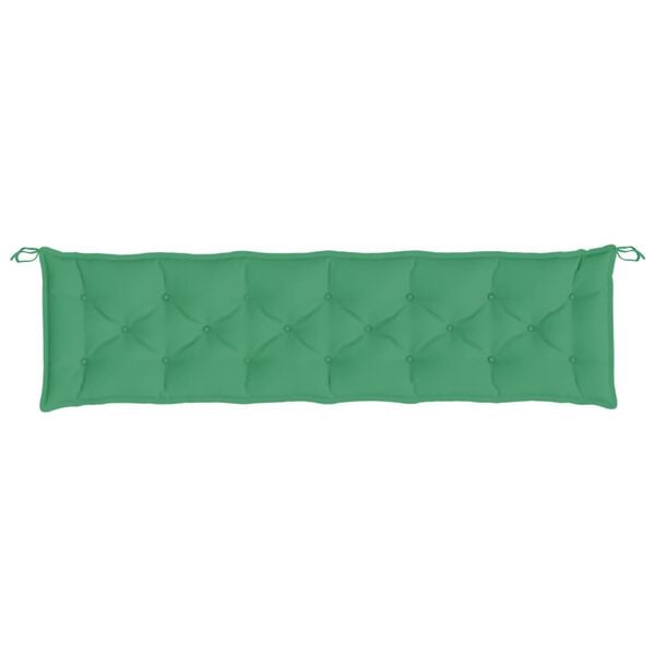 vidaXL Garden Bench Cushion Green 200x50x7 cm Oxford Fabric