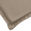 vidaXL Sun Lounger Cushion Taupe 186x58x4cm Oxford Fabric