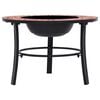vidaXl Mosaic Fire Pit Terracotta 68cm Ceramic