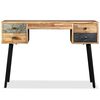 vidaXL Writing Desk Solid Reclaimed Teak 110x50x76 cm